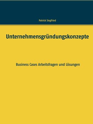 cover image of Unternehmensgründungskonzepte